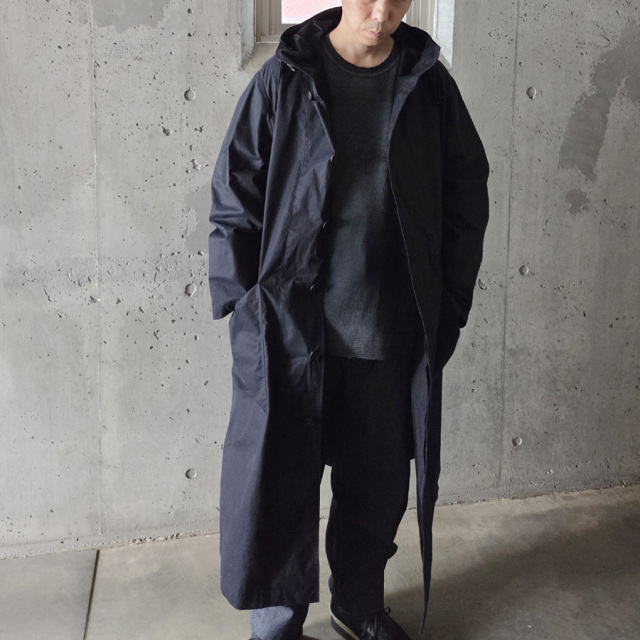 tuki,ツキ,tuki パンツ,TUKI 通販,TUKI 東京取り扱い店舗,0195,HOODED COAT,DARK NAVY