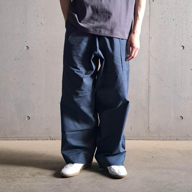 TUKI ツキ ダークネイビーパンツ メンズ レディース TUKI (ツキ) 0041【PAJAMAS】 (SHEETING) パジャマパンツ (DULL BLUE)