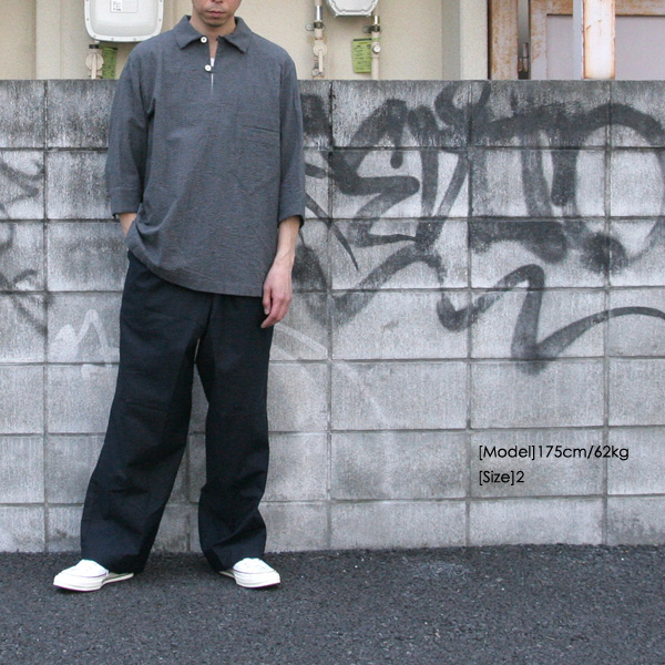 TUKI (ツキ) 0041【PAJAMAS】 (SHEETING) パジャマパンツ (NAVY BLUE