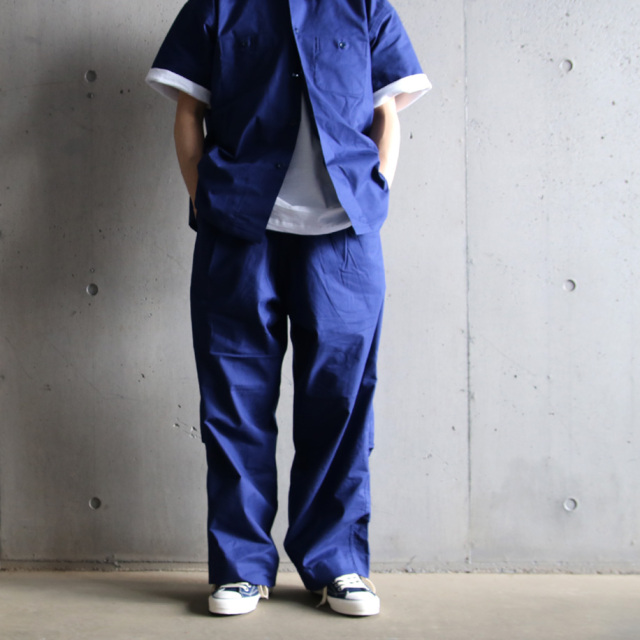 TUKI (ツキ) 0041【PAJAMAS】 (SHEETING) パジャマパンツ (PURPLE NAVY