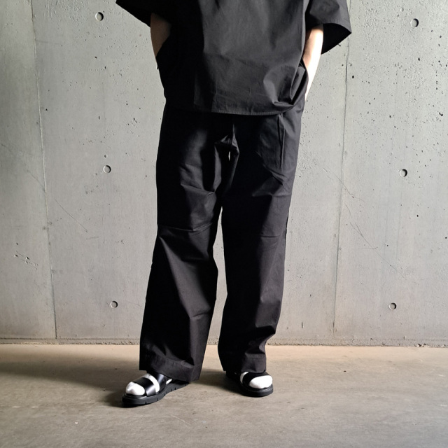 TUKI (ツキ) 0041【PAJAMAS】 (SHEETING) パジャマパンツ (BLACK