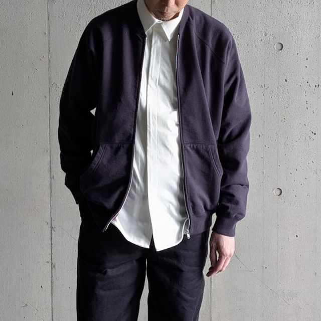 y yleve,ワイ イレーヴ,y yleve 通販,ワイ 東京取り扱い店舗,ORGANIC COTTON HEAVY WEIGHT FLEECE ZIP UP BLOUSON