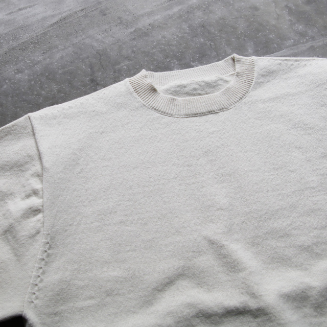 yonetomi new basic,ヨネトミ ニューベーシック,RIGID CASHMERE SWEATER,リジッドカシミヤセーター