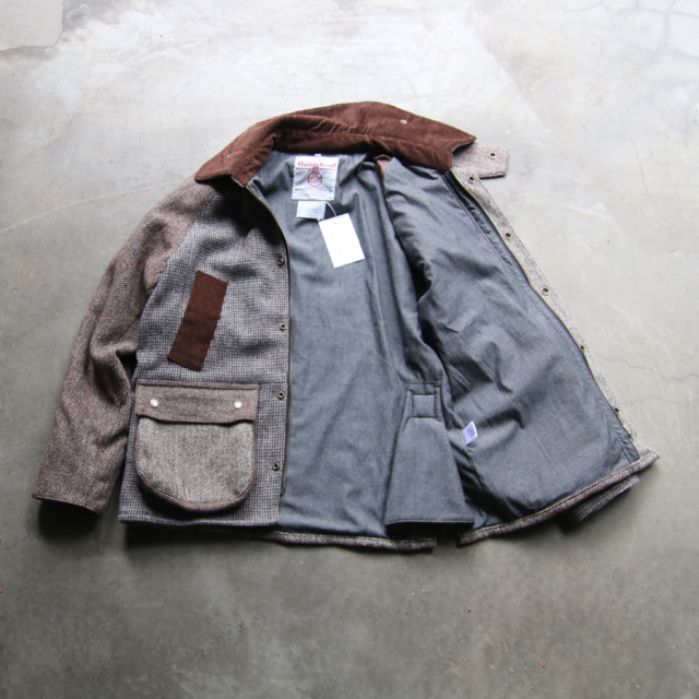 YOUSED,ユーズド,リメイク,oikos,BARBOUR,バブアー,リプルーフ,ヴィンテージハリスツイードカントリージャケット,country jacket