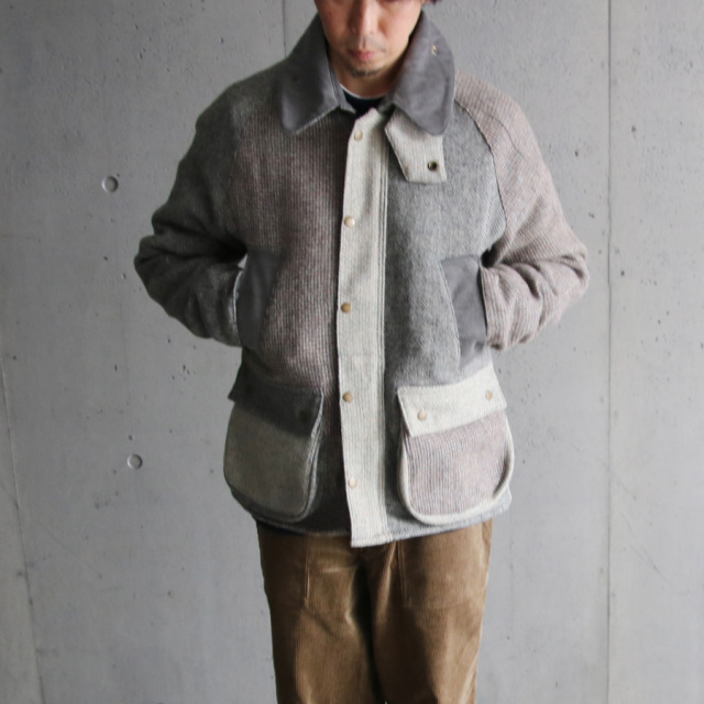 YOUSED,ユーズド,リメイク,oikos,BARBOUR,バブアー,リプルーフ,ヴィンテージハリスツイードカントリージャケット,country jacket