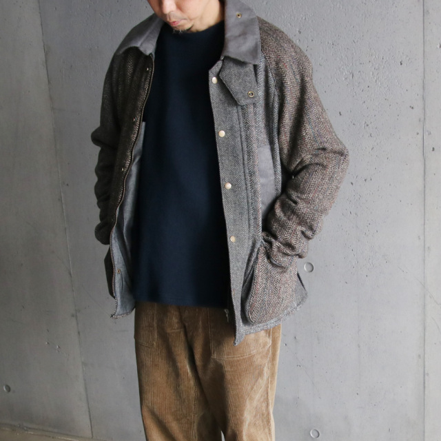 YOUSED,ユーズド,リメイク,oikos,BARBOUR,バブアー,リプルーフ,ヴィンテージハリスツイードカントリージャケット,country jacket