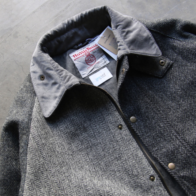 YOUSED,ユーズド,リメイク,oikos,BARBOUR,バブアー,リプルーフ,ヴィンテージハリスツイードドライバーズジャケット,drivers jacket