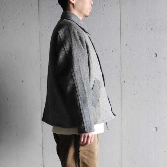 YOUSED,ユーズド,リメイク,oikos,BARBOUR,バブアー,リプルーフ,ヴィンテージハリスツイードドライバーズジャケット,drivers jacket