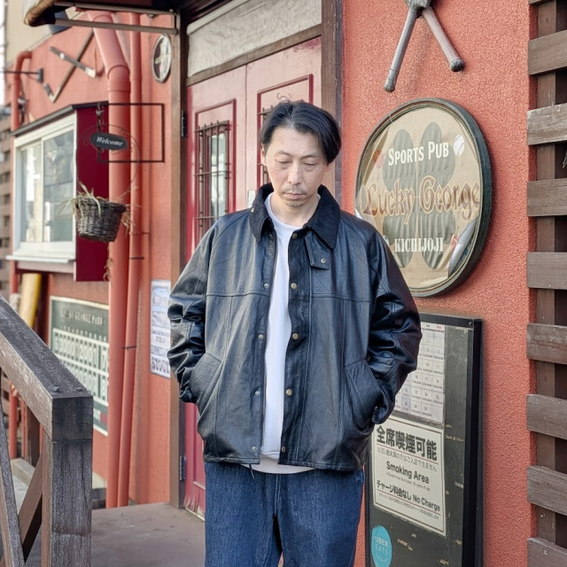YOUSED (ユーズド) [ LEATHER DRIVERS JACKET ] リメイク レザー