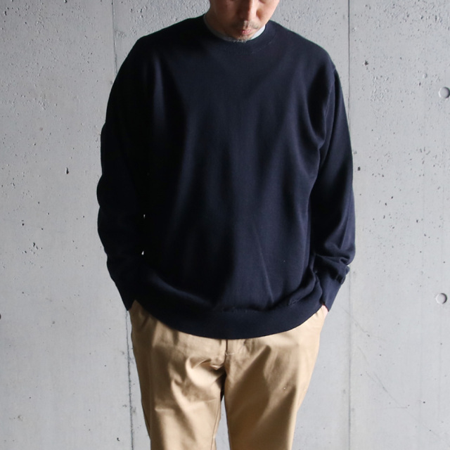 yonetomi new basic,ヨネトミ ニューベーシック,山形ニット,ニットファクトリーブランド,4seasons wool knit po