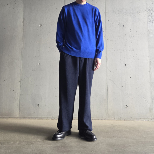 yonetomi new basic,ヨネトミ ニューベーシック,yonetomi 通販,yonetomi 東京取り扱い店舗,95-254-014,AMERICAN WOOL & COTTON KNIT P/O
