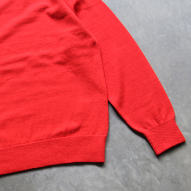 yonetomi new basic,ヨネトミ ニューベーシック,yonetomi 通販,yonetomi 東京取り扱い店舗,95-254-014,AMERICAN WOOL & COTTON KNIT P/O