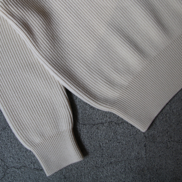 yonetomi new basic,ヨネトミ ニューベーシック,山形ニット,ニットファクトリーブランド,セーター,EX FINE WOOL RIB KNIT P/O