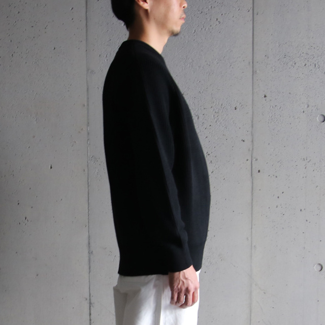 yonetomi new basic,ヨネトミ ニューベーシック,山形ニット,ニットファクトリーブランド,セーター,EX FINE WOOL RIB KNIT P/O