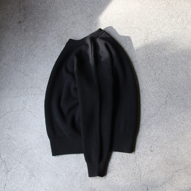 yonetomi new basic,ヨネトミ ニューベーシック,山形ニット,ニットファクトリーブランド,セーター,EX FINE WOOL RIB KNIT P/O