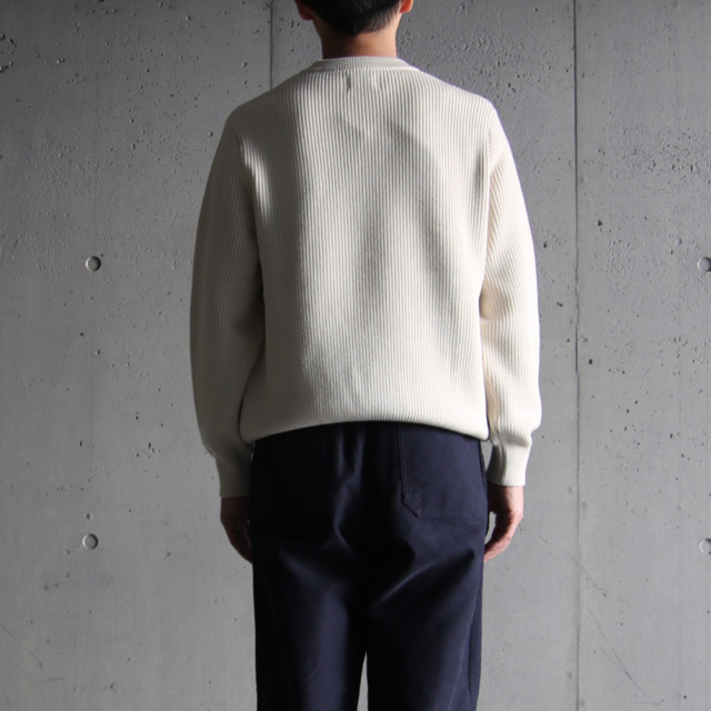 yonetomi new basic,ヨネトミ ニューベーシック,山形ニット,ニットファクトリーブランド,セーター,EX FINE WOOL RIB KNIT P/O
