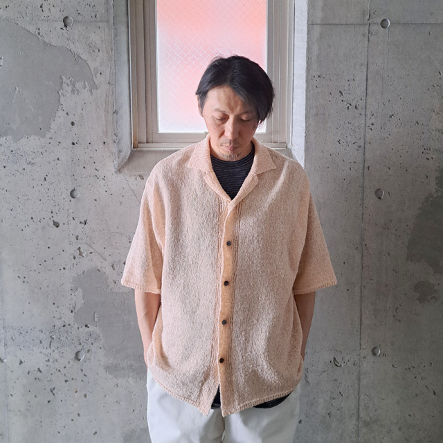 yonetomi new basic,ヨネトミ ニューベーシック,yonetomi 通販,yonetomi 東京取り扱い店舗,GIMA SLUB KNIT SHIRT