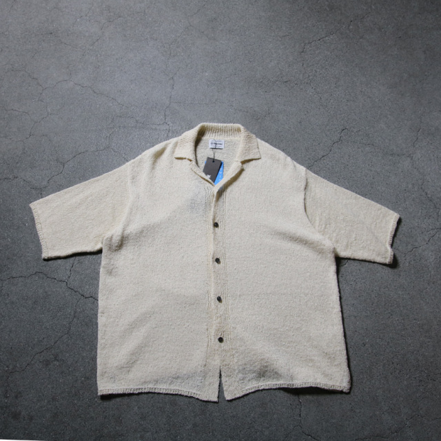 yonetomi new basic,ヨネトミ ニューベーシック,yonetomi 通販,yonetomi 東京取り扱い店舗,GIMA SLUB KNIT SHIRT