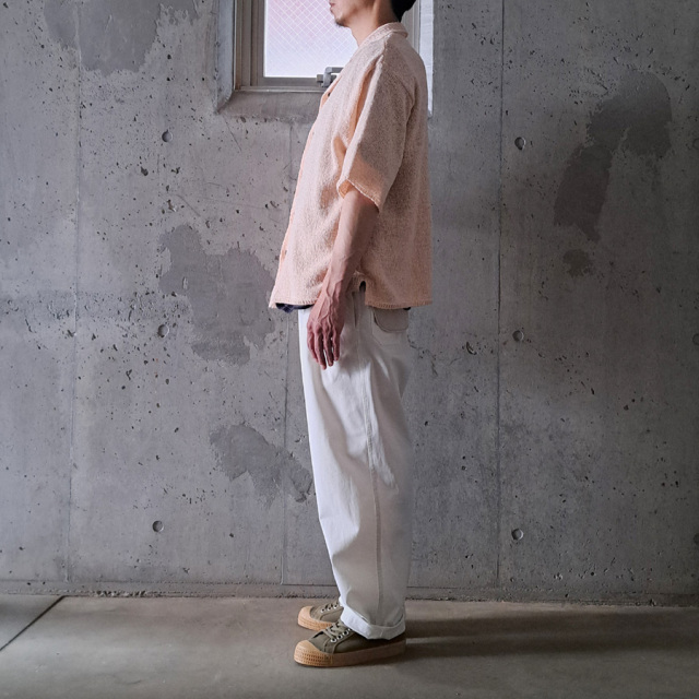 yonetomi new basic,ヨネトミ ニューベーシック,yonetomi 通販,yonetomi 東京取り扱い店舗,GIMA SLUB KNIT SHIRT