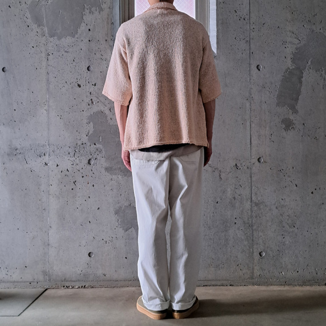 yonetomi new basic,ヨネトミ ニューベーシック,yonetomi 通販,yonetomi 東京取り扱い店舗,GIMA SLUB KNIT SHIRT