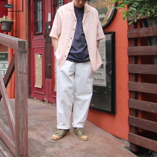 yonetomi new basic,ヨネトミ ニューベーシック,yonetomi 通販,yonetomi 東京取り扱い店舗,GIMA SLUB KNIT SHIRT
