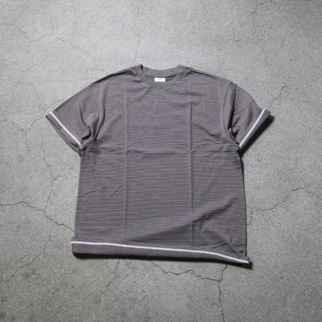yonetomi new basic,ヨネトミ ニューベーシック,yonetomi 通販,yonetomi 東京取り扱い店舗,GARMENT DYE BORDER T-SHIRT