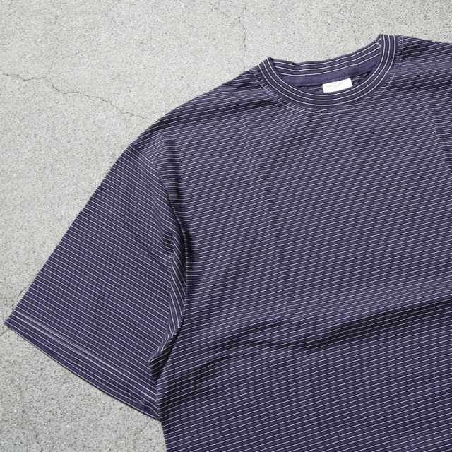 yonetomi new basic,ヨネトミ ニューベーシック,yonetomi 通販,yonetomi 東京取り扱い店舗,GARMENT DYE BORDER T-SHIRT