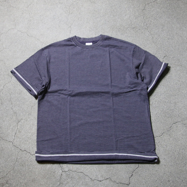 yonetomi new basic,ヨネトミ ニューベーシック,yonetomi 通販,yonetomi 東京取り扱い店舗,GARMENT DYE BORDER T-SHIRT