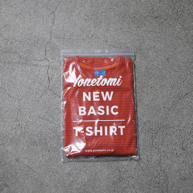 yonetomi new basic,ヨネトミ ニューベーシック,yonetomi 通販,yonetomi 東京取り扱い店舗,GARMENT DYE BORDER T-SHIRT