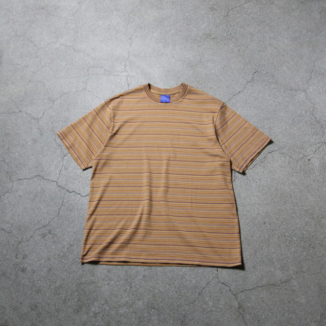 yonetomi new basic,ヨネトミ ニューベーシック,yonetomi 通販,yonetomi 東京取り扱い店舗,GARMENT DYED RANDOM BORDER T-SHIRT
