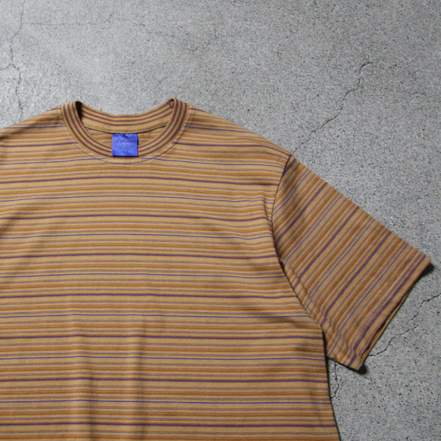 yonetomi new basic,ヨネトミ ニューベーシック,yonetomi 通販,yonetomi 東京取り扱い店舗,GARMENT DYED RANDOM BORDER T-SHIRT