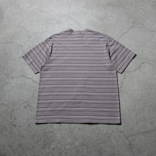 yonetomi new basic,ヨネトミ ニューベーシック,yonetomi 通販,yonetomi 東京取り扱い店舗,GARMENT DYED RANDOM BORDER T-SHIRT