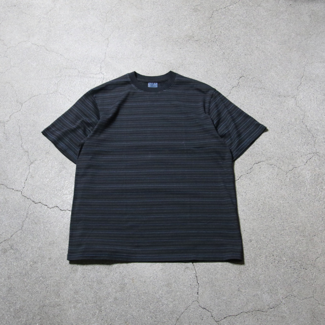 yonetomi new basic,ヨネトミ ニューベーシック,yonetomi 通販,yonetomi 東京取り扱い店舗,GARMENT DYED RANDOM BORDER T-SHIRT
