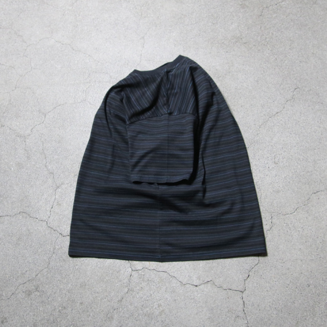 yonetomi new basic,ヨネトミ ニューベーシック,yonetomi 通販,yonetomi 東京取り扱い店舗,GARMENT DYED RANDOM BORDER T-SHIRT