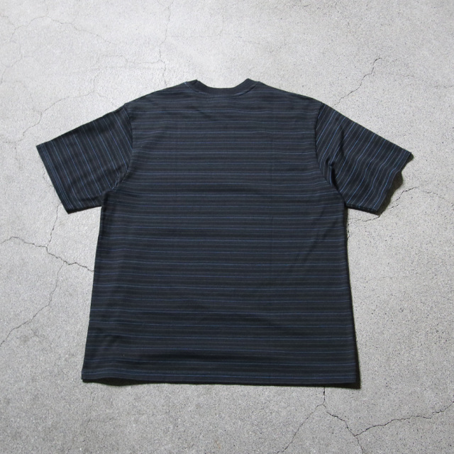 yonetomi new basic,ヨネトミ ニューベーシック,yonetomi 通販,yonetomi 東京取り扱い店舗,GARMENT DYED RANDOM BORDER T-SHIRT