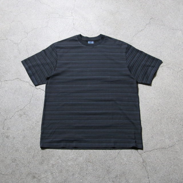 yonetomi new basic,ヨネトミ ニューベーシック,yonetomi 通販,yonetomi 東京取り扱い店舗,GARMENT DYED RANDOM BORDER T-SHIRT