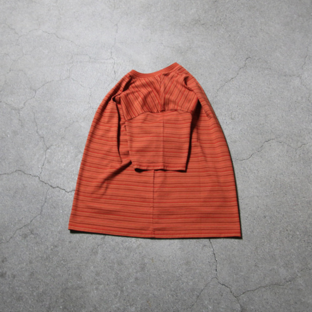 yonetomi new basic,ヨネトミ ニューベーシック,yonetomi 通販,yonetomi 東京取り扱い店舗,GARMENT DYED RANDOM BORDER T-SHIRT