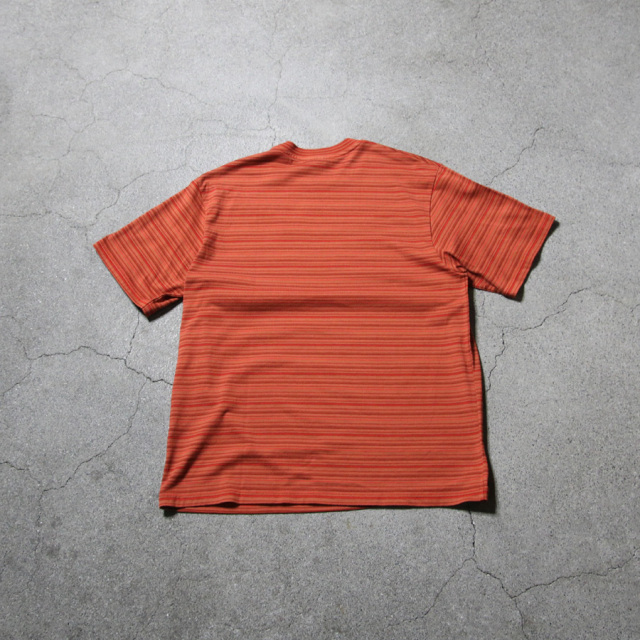 yonetomi new basic,ヨネトミ ニューベーシック,yonetomi 通販,yonetomi 東京取り扱い店舗,GARMENT DYED RANDOM BORDER T-SHIRT