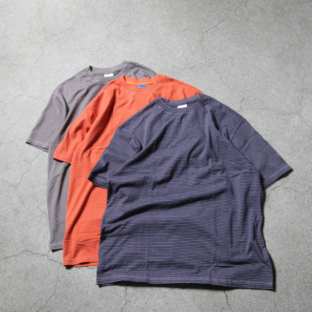 yonetomi new basic,ヨネトミ ニューベーシック,yonetomi 通販,yonetomi 東京取り扱い店舗,GARMENT DYE BORDER T-SHIRT