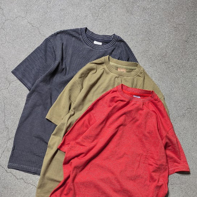 yonetomi new basic,ヨネトミ ニューベーシック,yonetomi 通販,yonetomi 東京取り扱い店舗,GARMENT DYED BORDER T-SHIRT