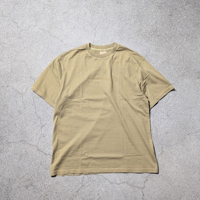 yonetomi new basic,ヨネトミ ニューベーシック,yonetomi 通販,yonetomi 東京取り扱い店舗,GARMENT DYED BORDER T-SHIRT