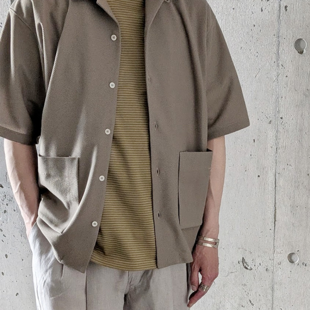 yonetomi new basic,ヨネトミ ニューベーシック,yonetomi 通販,yonetomi 東京取り扱い店舗,GARMENT DYED BORDER T-SHIRT