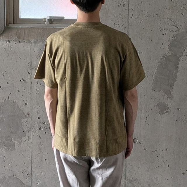 yonetomi new basic,ヨネトミ ニューベーシック,yonetomi 通販,yonetomi 東京取り扱い店舗,GARMENT DYED BORDER T-SHIRT