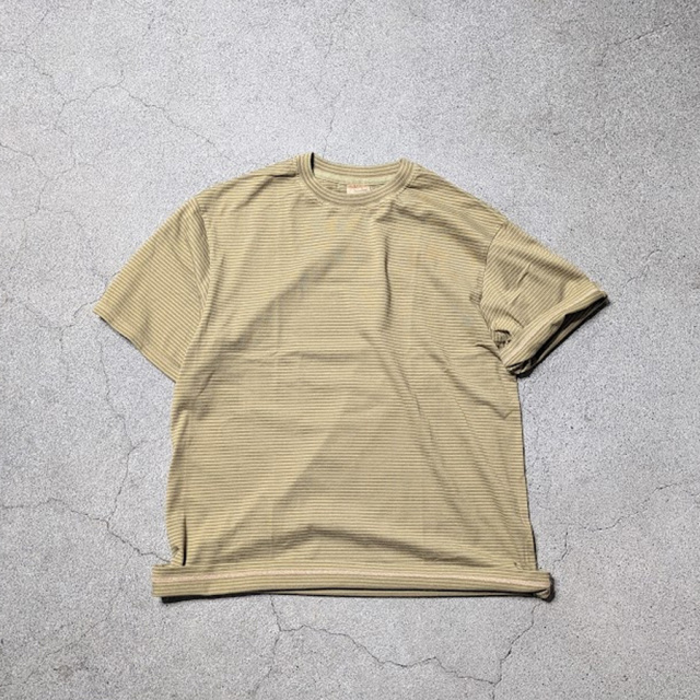 yonetomi new basic,ヨネトミ ニューベーシック,yonetomi 通販,yonetomi 東京取り扱い店舗,GARMENT DYED BORDER T-SHIRT