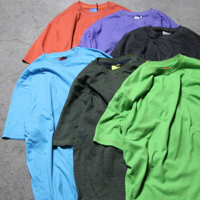 yonetomi new basic,ヨネトミ ニューベーシック,yonetomi 通販,yonetomi 東京取り扱い店舗,GARMENT DYE BORDER T-SHIRT