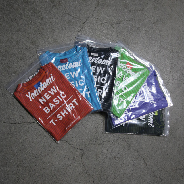 yonetomi new basic,ヨネトミ ニューベーシック,yonetomi 通販,yonetomi 東京取り扱い店舗,GARMENT DYE BORDER T-SHIRT