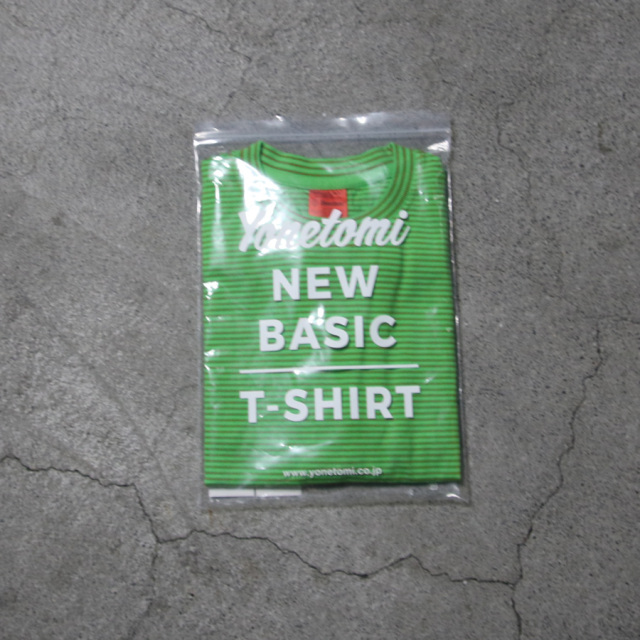 yonetomi new basic,ヨネトミ ニューベーシック,yonetomi 通販,yonetomi 東京取り扱い店舗,GARMENT DYE BORDER T-SHIRT