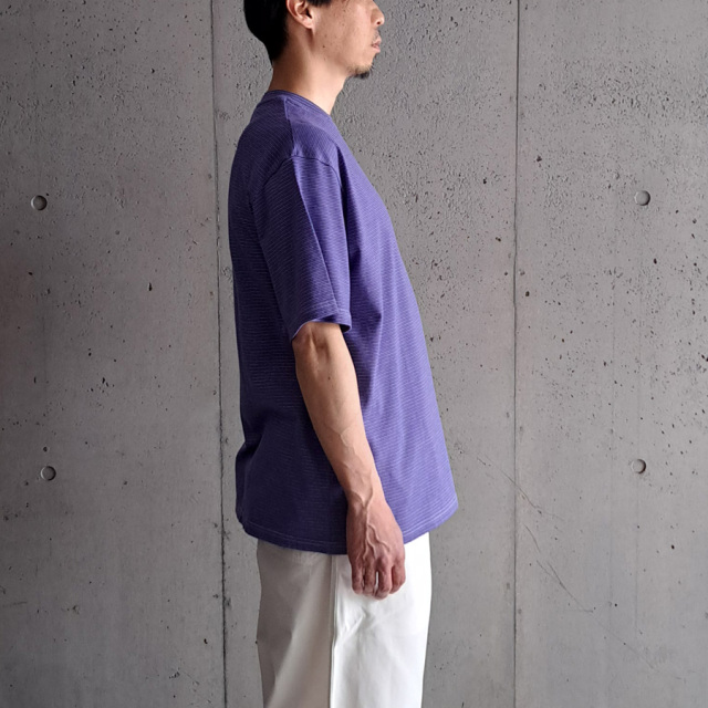 yonetomi new basic,ヨネトミ ニューベーシック,yonetomi 通販,yonetomi 東京取り扱い店舗,GARMENT DYE BORDER T-SHIRT