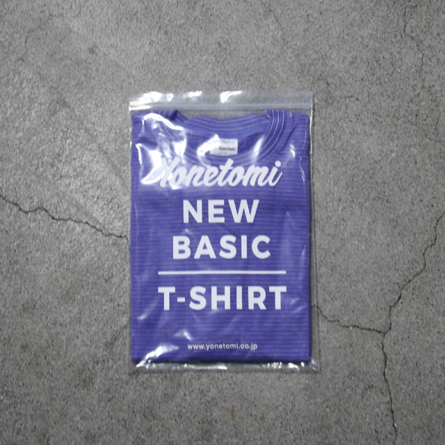 yonetomi new basic,ヨネトミ ニューベーシック,yonetomi 通販,yonetomi 東京取り扱い店舗,GARMENT DYE BORDER T-SHIRT