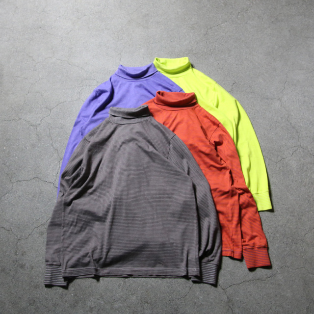yonetomi new basic,ヨネトミ ニューベーシック,yonetomi 通販,yonetomi 東京取り扱い店舗,GARMENT DYED BORDER T-SHIRT TURTLE L/S
